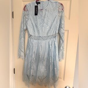 Light blue lace dress